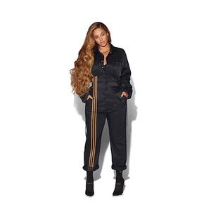 IVY PARK 3-STRIPES JUMPSUIT NWT BLACK SMALL